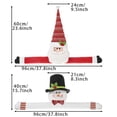 thumbnail image 3 of SuChun Party Photo Booth Props Santa Tree Topper 37.8 Inch Snowman Tree Topper With Hat And Poseable Arms Xmas Tree Topper Christmas Tree Ornament Holiday Winter Decoration Christmas Party Red, 3 of 6