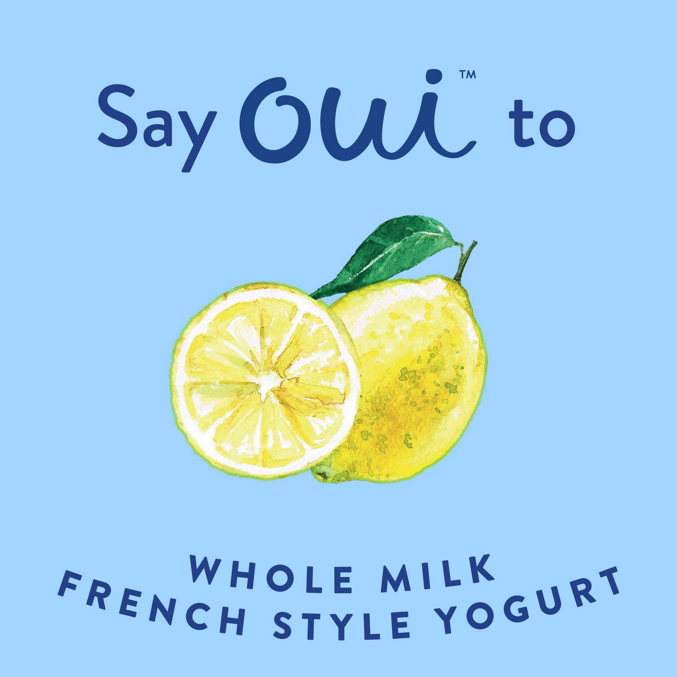 Oui by Yoplait French Style Lemon Whole Milk Yogurt, 5 OZ Jar