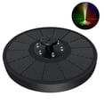 thumbnail image 1 of Bomba de fuente solar para baño de pájaros, fuente de energía solar con luz LED, fuente de agua con batería incorporada para decoración de piscina, pecera y jardín de estanque Xemadio 220862, 1 of 9