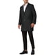thumbnail image 2 of Abrigos de espiga Inspire Chic para hombres, corte clásico, abrigo de invierno de una sola fila, XL, negro, 2 of 6