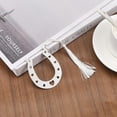 thumbnail image 4 of Stainless Steel Bookmarks Polyester Tassel Bookmark Horseshoe Pattern 204mm, 4 of 6