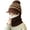 Brown, variant on Kids Winter Knit Hat with Visor & Fleece Lining - Warm Earflap Beanie for Baby Boys & Girls, 2-7 Years Old