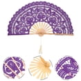 thumbnail image 2 of Lace Hollow Out Vintage Hollow Fan Fan Fan de la Corte Europea Vintage, 2 of 5