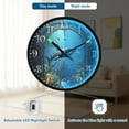 thumbnail image 5 of Voice Activated Clock with Glow Light 12 Inch Large Silent Wall Clock Battery Operated for Home Decor Underwater Scene, 5 of 8