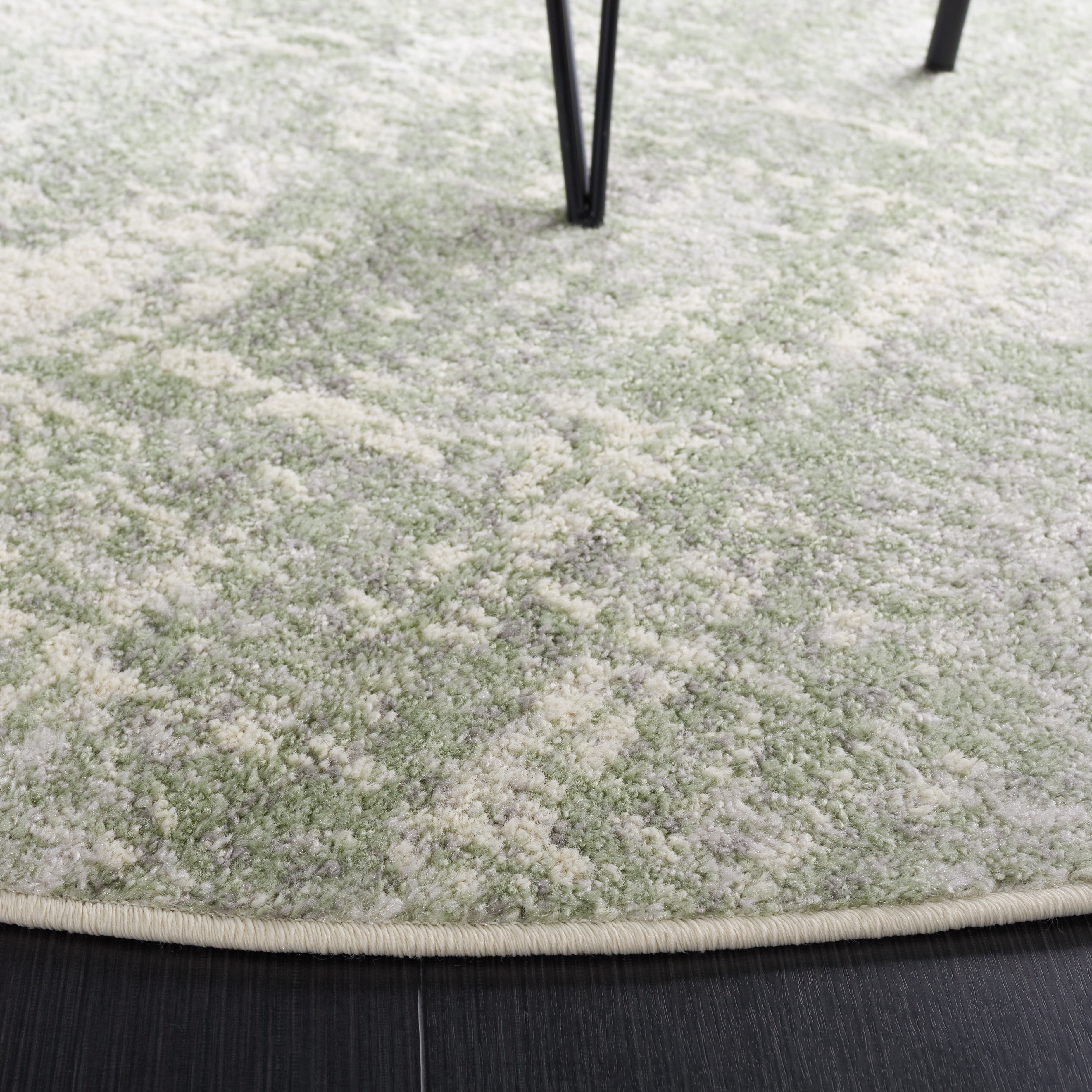 Safavieh Adirondack Boniface Distressed Area Rug, Sage/Ivory, 8' x 8' Round