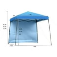 thumbnail image 4 of Gymax 10ft X 10ft Pop Up Tent Slant Leg Canopy W/ Roll-up Side Wall Blue, 4 of 10