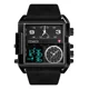thumbnail image 1 of Reloj Impermeable For Hombre Con Correa Cuadrada Grande, 1 of 7