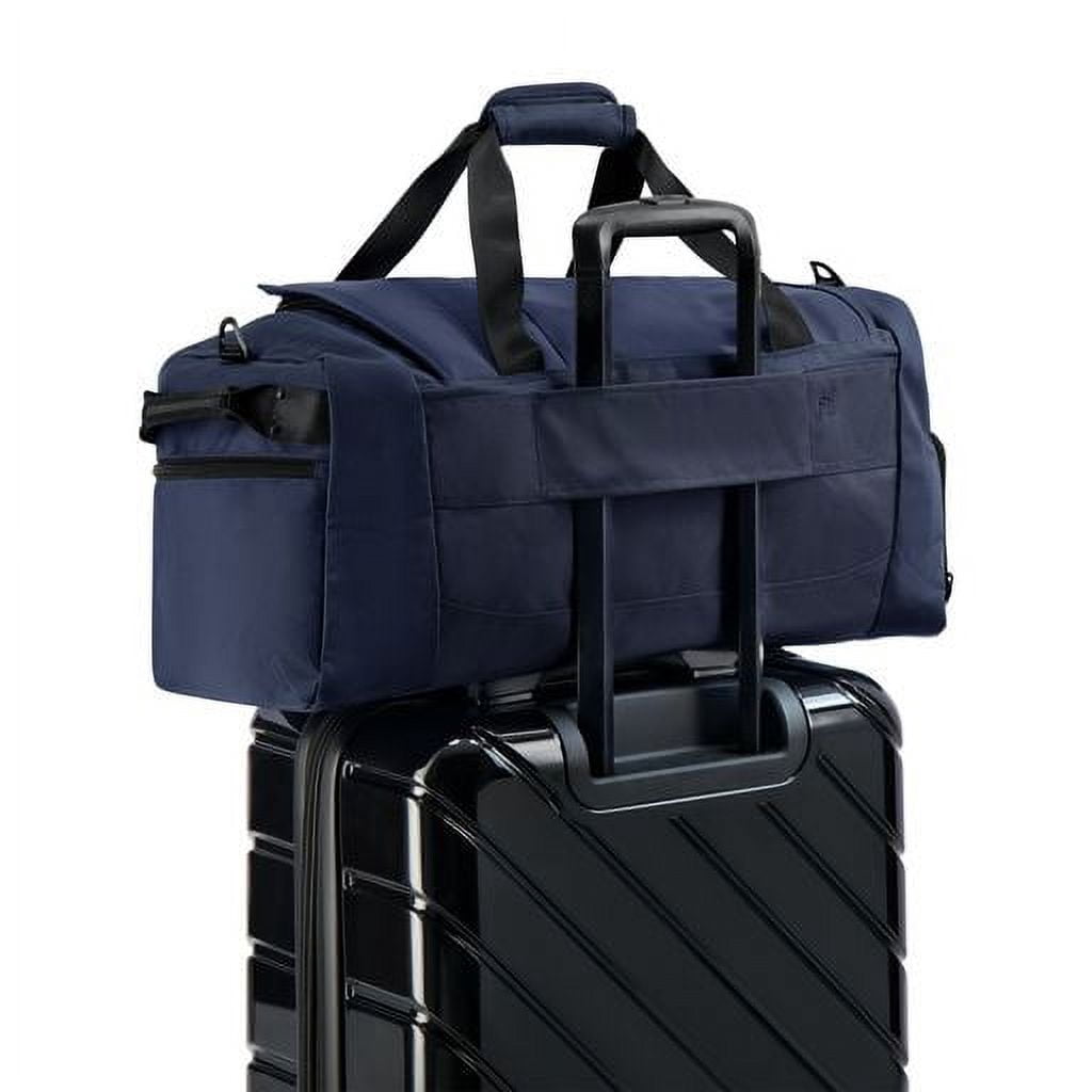 Tactics Collection 22 Inch Duffel Bag, Siege Small Carry On Travel Luggage Bag with Carry Handles and Shoulder Strap, Navy