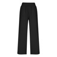 thumbnail image 6 of ZZwxWA Womens Wide Leg Pants Casual 2025 Elastic Waist Loose Flowy Palazzo Pants Trousers with Pockets, 6 of 6