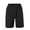 Black, variant on Wyobmus Mens Shorts Elastic Waist Comfy Bermuda Shorts Pure Color Jacquard Twill Drawstring Waist Beach Shorts A-Black