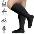 thumbnail image 5 of Spencer 2 Pairs Wide Calf Compression Socks for Women Men Plus Size 15-20mmHg Knee High Support Stockings, 3XL-4XL, 5 of 11