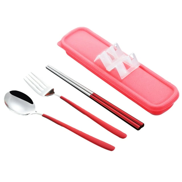 Portable Cutlery Set Reusable Camping Utensils For Camping Lunch Work School Easy To Wash