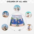 thumbnail image 6 of FORMRS Boys Swim Trunks Quick Dry Mesh Liner Boardshorts Sizes XS-XL, Green Seaside, 6 of 7