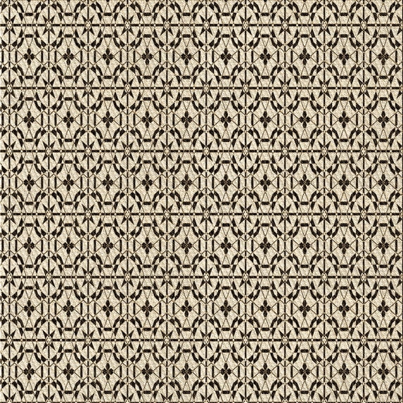 Ahgly Company Machine Washable Indoor Square Transitional Vanilla Gold Area Rugs, 5' Square