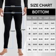 thumbnail image 3 of CL convallaria 4 Pcs Thermal Pants for Men Fleece Lined Thermal Bottom Athletic Base Layer Cold Weather Gear, 3 of 6
