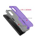 thumbnail image 5 of Samsung Galaxy A03S Case ,Sturdy Phone Case for Galaxy A03S 2021 5G 6.5 inch ,Tekcoo Shockproof Protection Heavy Duty Armor Hard Plastic & Rubber Rugged Bumper 2-in-1 Case Cover -Purple, 5 of 7