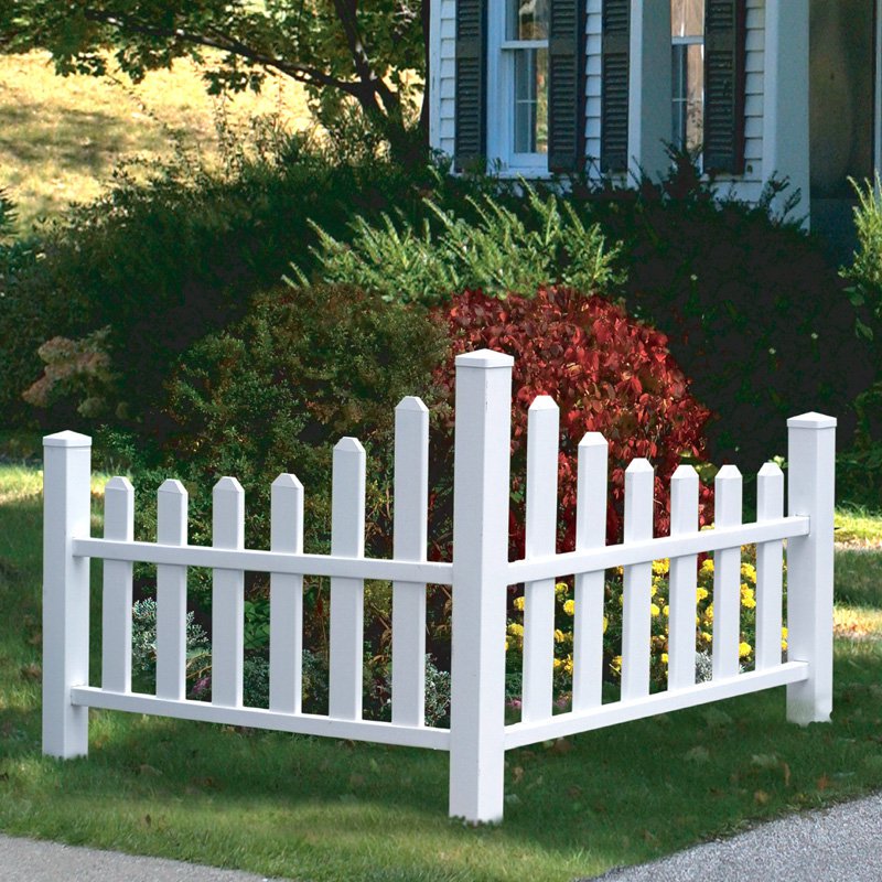 New England Arbors Country Corner Picket Fence