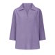 thumbnail image 5 of Neewe Women's Cotton Linen 3/4 Sleeves Lapel Collar Button Shirts Casual Summer Tops Basic Daily Tees, 5 of 5