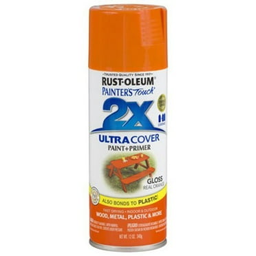 Rust-Oleum 249095 Painter's Touch 2X Ultra Cover, 12 Ounce (Pack of 1), Gloss Real Orange