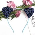 thumbnail image 2 of Leopard Head Hoops Cat Ear Headbands Hair Accessories For Women And Girls Assorted Color Headdresses For Halloween And Children's Day 6Pcs, 2 of 4