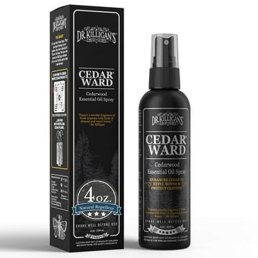 Dr. Killigan's Cedar Oil Spray, 4oz, Cedar Blocks Refresher & Natural Moth Repellent