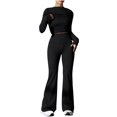 thumbnail image 2 of Qertyioot Women's Spring and A Utumn Style Commuting Fashion Casual Knitted Set Two Piece Set, 2 of 6