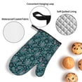 thumbnail image 3 of Sikiie Vintage Floral Oven Mitts and Pot Holders, Silicone Oven Gloves, Heat Resistant Oven Mitts 4Pcs Set, 3 of 6