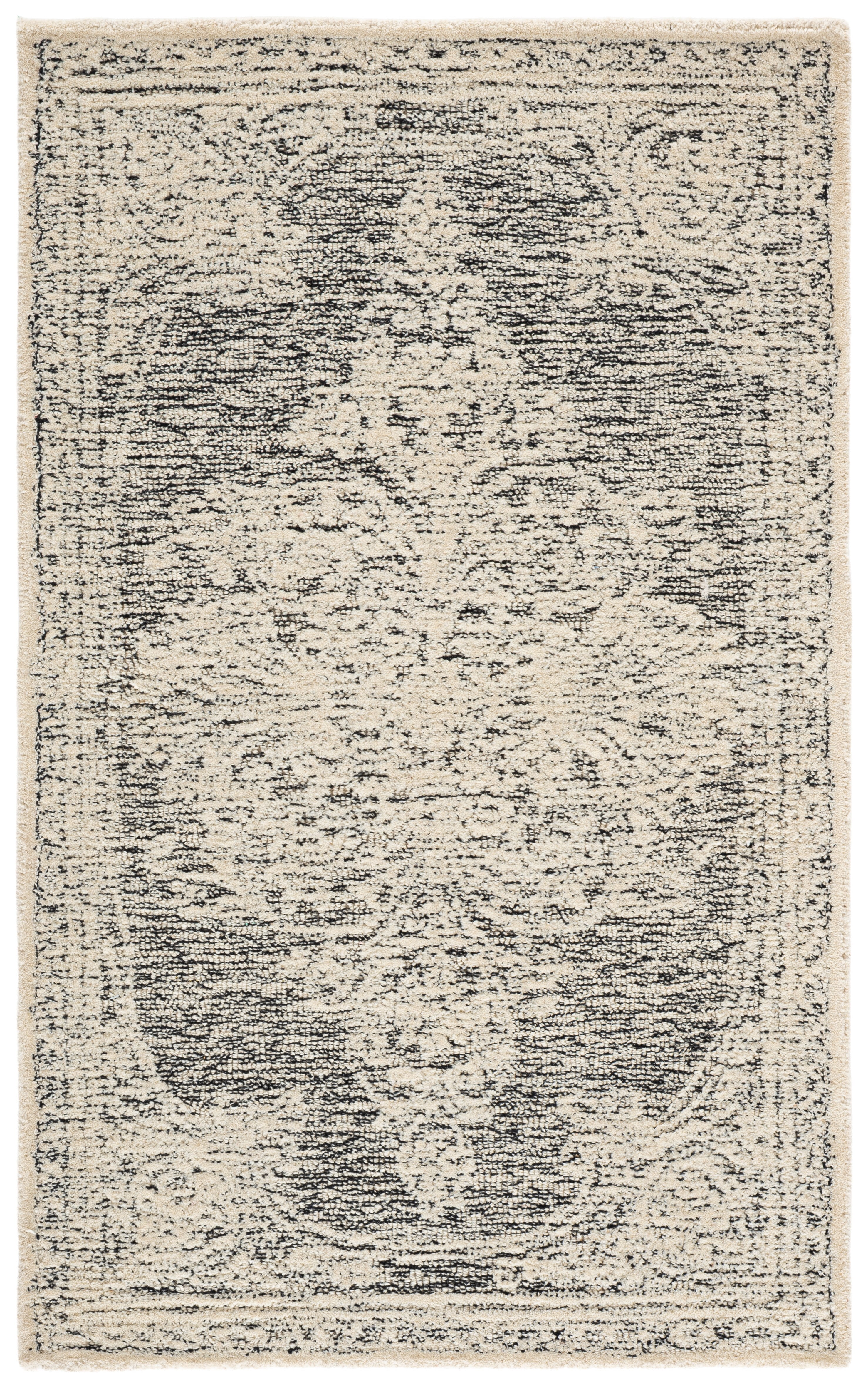Safavieh Metro Gertrude Medallion Area Rug, Ivory/Black, 3' x 5'