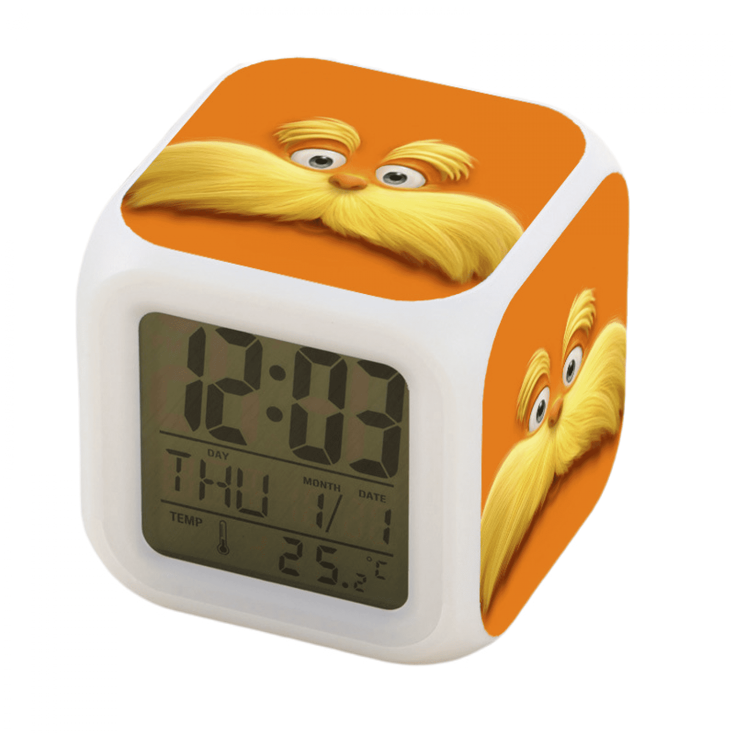 TIMPCV Digital Alarm Clock , LED Digital Bedroom Alarm Clock Easy Setting Cube Wake up Clocks