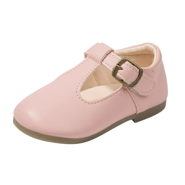 JDEFEG Shoes for Girls Size 5 Children Small Leather Shoes Single
