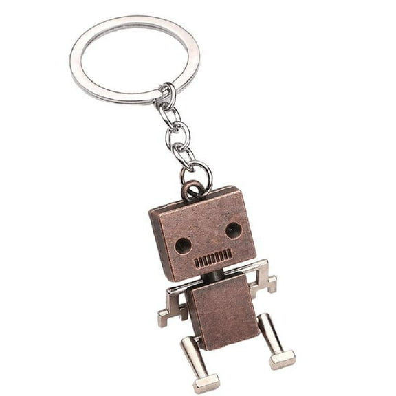 Creative Movable Robot Keychain Vintage Pendant For Men And Boys Birthday Gifts
