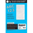 thumbnail image 2 of Lettrage-coller Helvetica 1/2 Pouces Majuscules & Chiffres Blanc, 2 of 3