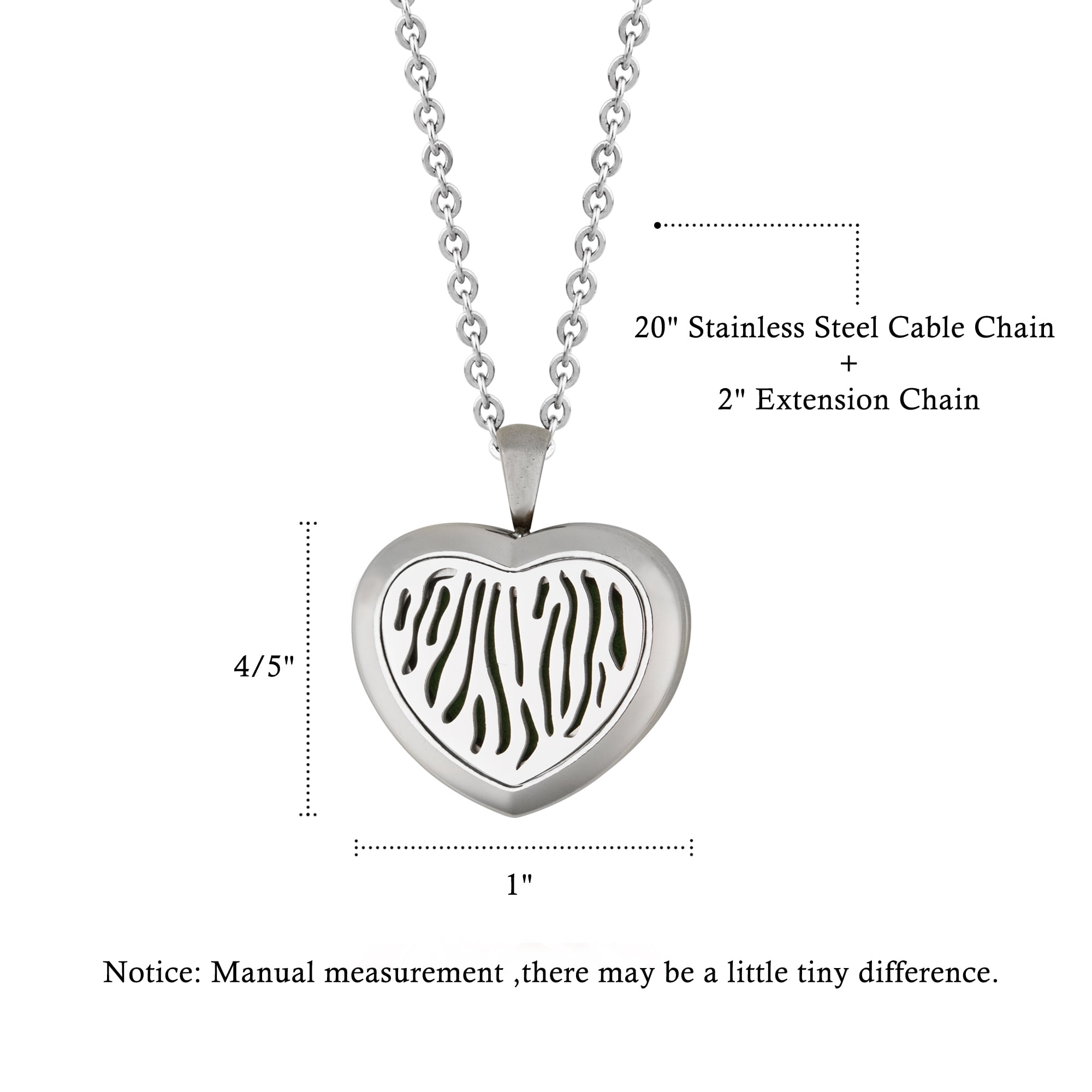 Anavia Essential Oil Diffuser Necklace, Aromatherapy Necklace, Scent Necklace, Aromatherapy Oil Lockets, Diffuser Lockets, Aromatherapy Jewelry, Diffuser Jewelry, With Gifts Box-[Silver]