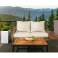 thumbnail image 4 of Sunbrella Sorra Home  Outdoor Loveseat Pillow and Cushion Set 23 in W x 27 in D x 5 in H - Cilantro, 4 of 5