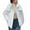 White, variant on Women Oversized Coat Winter Jacket Short Down Padded Jacket Parka Quilted Puffer Coat Chunky Overcoat Solid Long Sleeve Outwear Casual Relaxed Peacoat(Black,L)