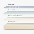 thumbnail image 2 of Leesa Studio 10" Memory Foam Mattress, California King, 2 of 5