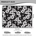thumbnail image 6 of Binienty Black White Hibiscus Print Car Rear Trunk Mat, 29" x 39" Universal Fit Non-Slip Backing Cargo Liner, Durable Stylish Auto Interior Accessory for SUV Sedan Wagon Most, 6 of 6