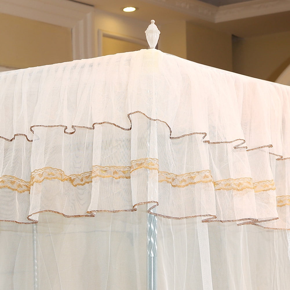 Luxury Princess Four Corner Post Bed Curtain Canopy Netting Mosquito Net Bedding Home decoration 180*200*200