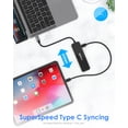 thumbnail image 2 of LENTION USB C Hub with Power Delivery,HDMI,USB 3.0&Type C Data Adapter Multiport Laptop Docking Station Compatible MacBook,Windows,Chrome(CE35,Black), 2 of 13
