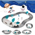 thumbnail image 1 of Pista de carreras espacial de juguete para niños y niñas, muñecos astronautas con forma de coche espacial, miniproyector de estrellas, juguetes de regalo de Navidad, 1 of 4