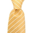 thumbnail image 2 of Yellow Necktie for Him | Classic Striped Yellow Tie for Men | Wedding Tie for Groom Party Gift | Scott Allan Collection Yellow Work Tie, 2 of 5