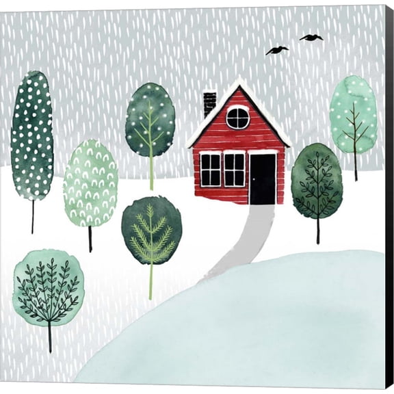 Christmastown II by Grace Popp, Canvas Wall Art, 12W x 12H