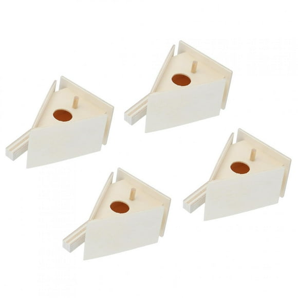 4Pcs Soft Texture Wooden Bird House, Bird House, Moisture-resistant For Swallows Birds