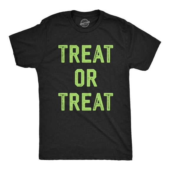 Mens Treat Or Treat T Shirt Funny Halloween Candy Spooky Season Lovers Tee for Guys Graphic Tees