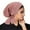 Hot Pink, variant on ZQUUVOU Womens Turban Hat Head Scarves Slip-On Pre-Tied Headwear Bandana Sleep Hair Cover Gray