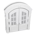 thumbnail image 4 of Puerta para gatos, puerta interior, segura, duradera, fácil de instalar, puerta francesa para gatos, para mascotas, perros, color blanco, estilo común., 4 of 14