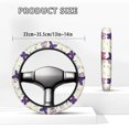 thumbnail image 5 of ZUXONGSY Purple Butterfly Golf Cart Steering Wheel Cover Car Interior Accessories Stretchable Club Car Steering Wheel Cover Comfortable Auto Wheel Cover Fit for Most Golf Cars Club Car, 5 of 7