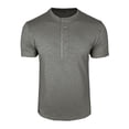 thumbnail image 6 of Dresfit Dress Shirts for Men Button Down Solid Business T Shirts Short Sleeve Basic Big and Tall Golf Tops Cotton Lightweight Tees Dark Gray L, 6 of 6
