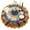Orange Purple Blue, variant on Colorful Tie Dye Spiral Mandala Round Tablecloth 60"x60",Wrinkle Wipeable Table Cloth for Kitchen Dining Room Picnic Patio Party
