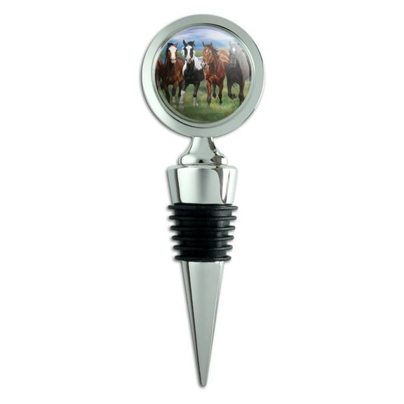 Horses Running Wild Wine Bottle Stopper